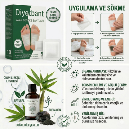 Bantify Arındırıcı Toksin & Detoks Bandı – 5’li Derinlemesine Arınma Paketi