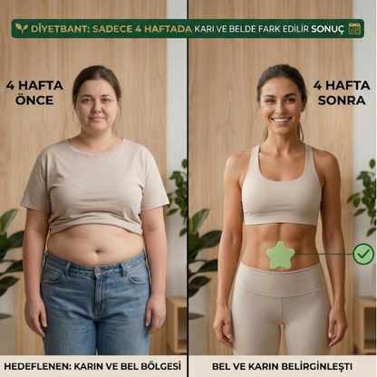 Bantify Diyetbant Zayıflama Bandı | Doğal Yağ Yakıcı ve Ödem Attırıcı 1 Paket 30 Bant İçerir