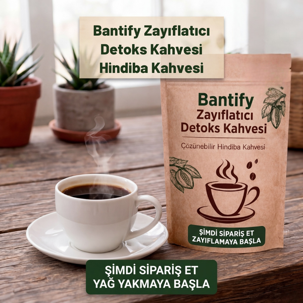 Bantify Zayıflatıcı Detoks Kahvesi – Hindiba Katkılı & Doğal Formül (100g)