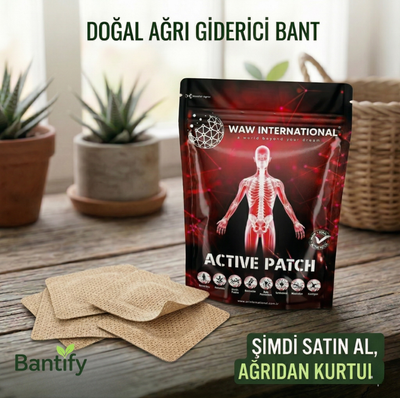 Bantify Transdermal Ağrı Bandı – Kas ve Eklem Ağrılarına Doğal ve Hızlı Çözüm