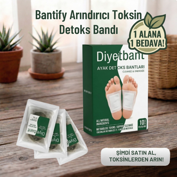 Bantify Arındırıcı Toksin & Detoks Bandı – 5’li Derinlemesine Arınma Paketi